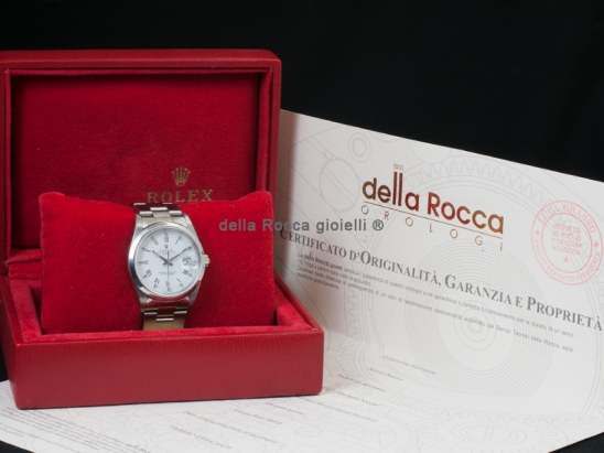 Rolex Date 34 Oyster White/Bianco  Watch  15200